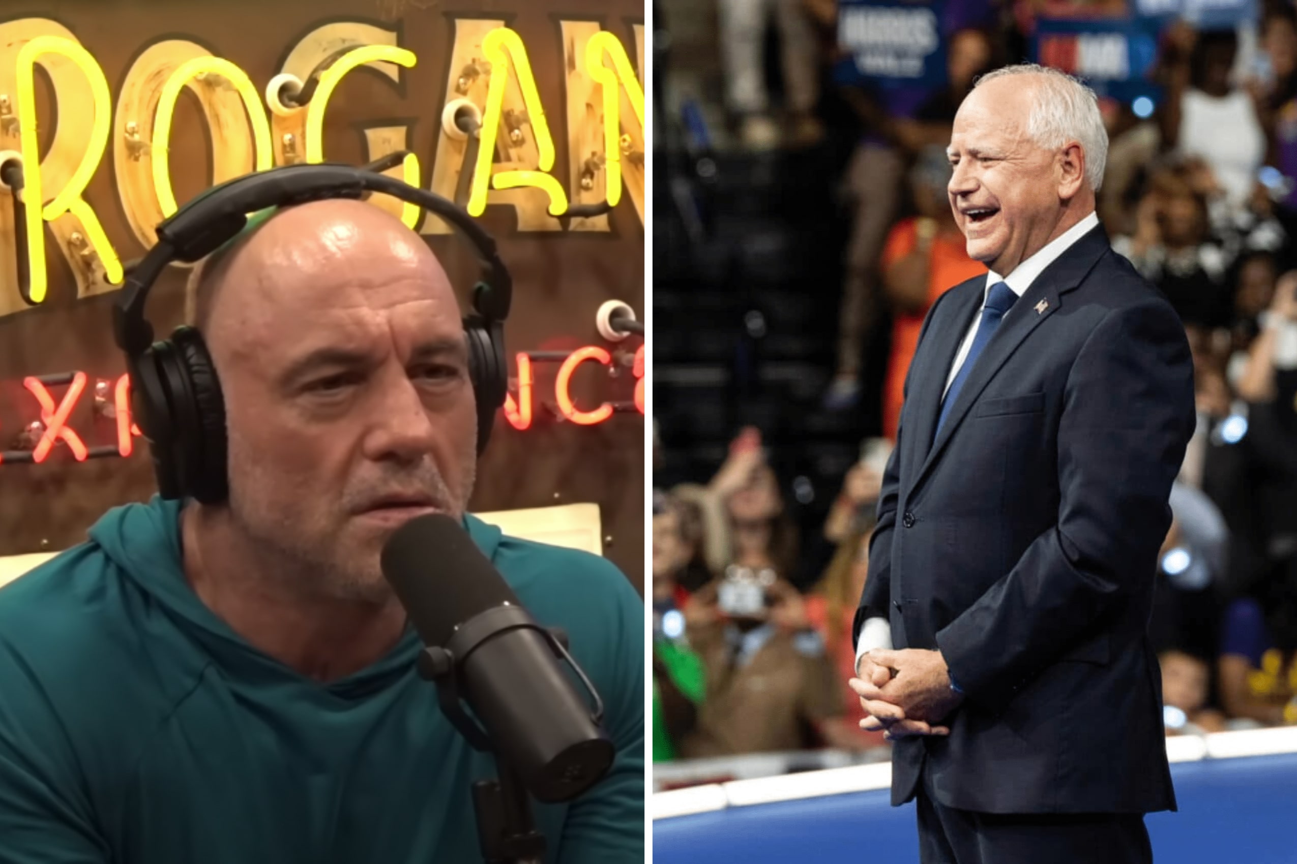 ‘That Tim Walz guy’ drove Joe Rogan to endorse Trump