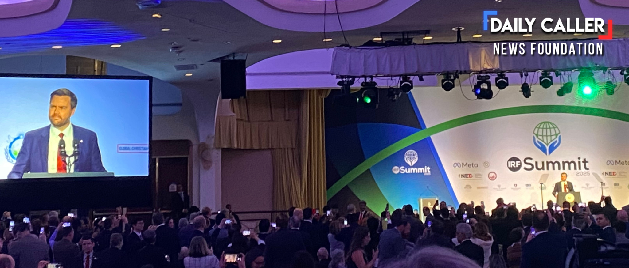 Vice President JD Vance speaks at International Religious Liberty Summit at the Washington Hilton. (Credit: Katelynn Richardson/Daily Caller News Foundation)