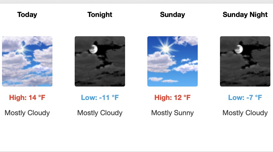 Lake Vermilion Area Weekend Weather – February 7-9 UPDATE