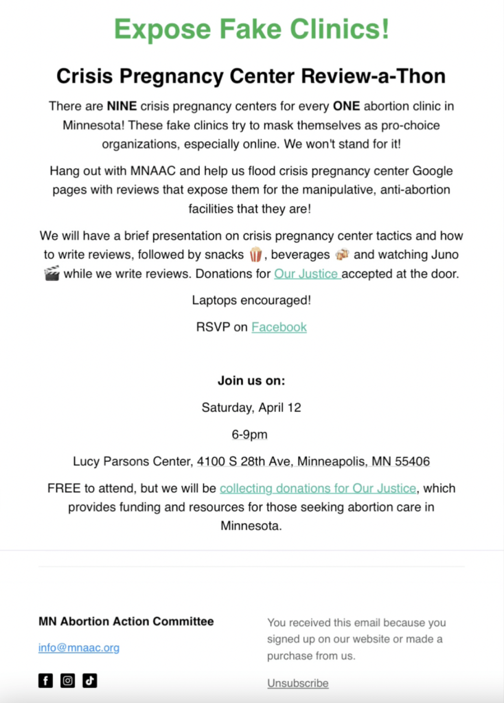 Screenshot of email obtained by Alpha News