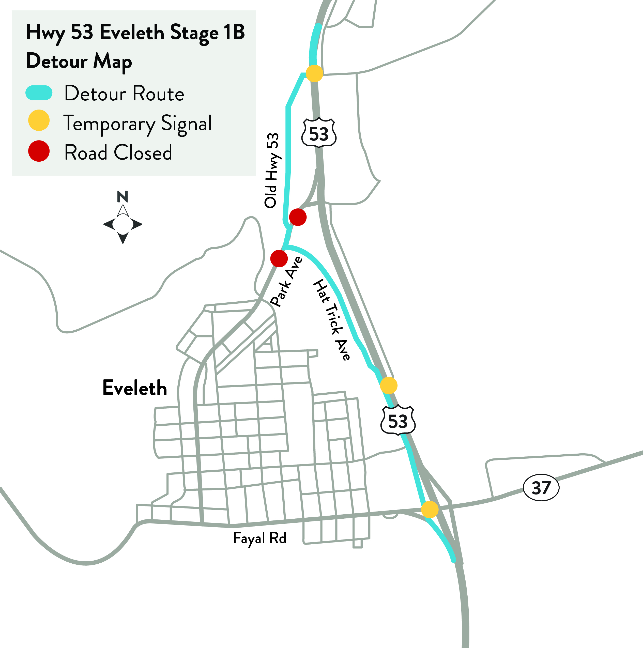 Hwy 53 Eveleth construction begins on April 17 Hwy 53 Eveleth construction begins on April 17